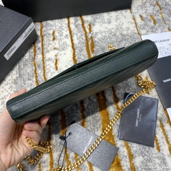 Tony Luxuries CHAIN CASSANDRE MATELASSÉ WALLET YSL 0820